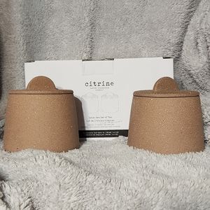 Citrine Canyon Collection Ceramic Spice Jars Set of Two